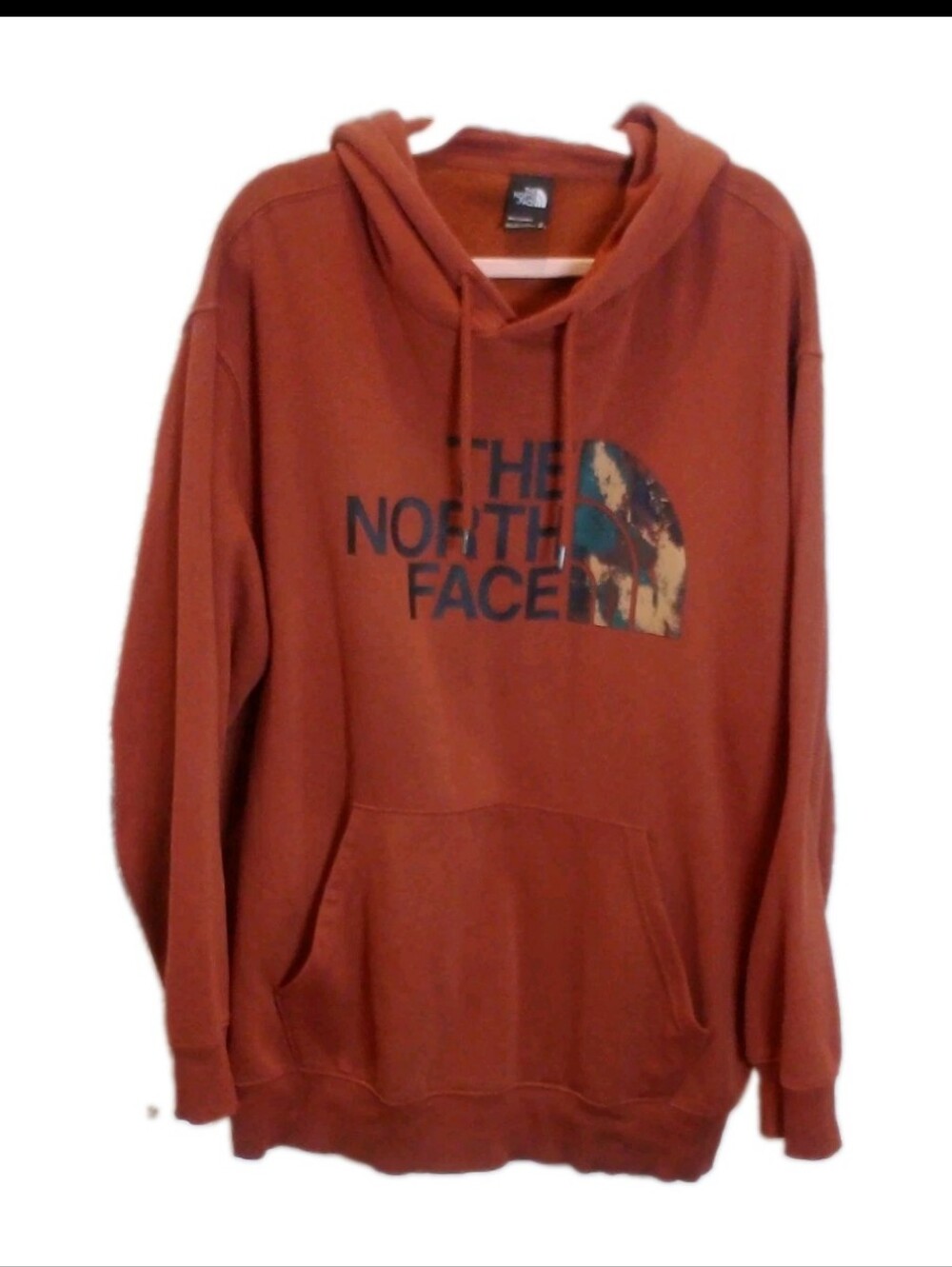 The North Face Men’s 3XL Rust Brown Half Dome Logo Hoodie Fleece